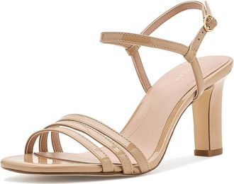 Cole Haan Michelina Strappy Womens Sandals Tuscan Sand Patent Leather : 10.5 B - Medium