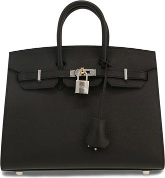 Hermès Borsa a mano Birkin 25 - Nero