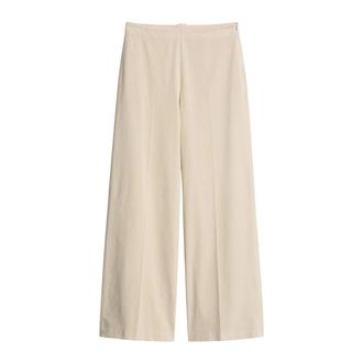 Marc O'Polo Dames, Broeken, Beige, Maat: S Katoen