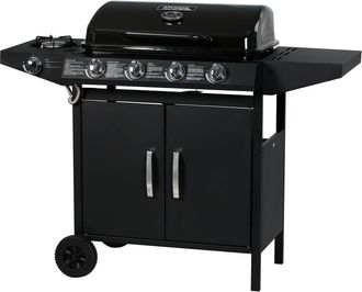 Habitat et Jardin Habitat Et Jardin - Barbacoa A Gas festa 5 - 5 Quemadores (1 Lateral) - 12.9 Kw - Negro