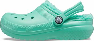Crocs Kids Classic Lined Clog In Pistatio