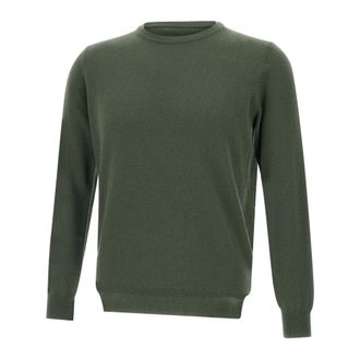 KANGRA Cashmere Military Green Jumper - male - Kangra - Cashmere Knitwear - Green - 3XL - Knitwear