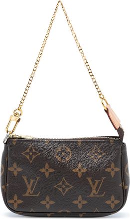 Louis Vuitton Pre-owned Womens Monogram Mini Pochette Accessoires - Brown Textile - One Size