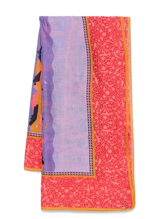 Ferragamo 1990s printed scarf - unisex - Cotton - One Size - Red