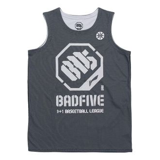 Li-Ning BadFive Logo Basketball Competition Jersey Grey AAYR207-4