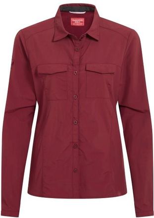 Craghoppers Nosilife Adventure Langarm Bluse III Bluse f&uuml;r Damen | rot