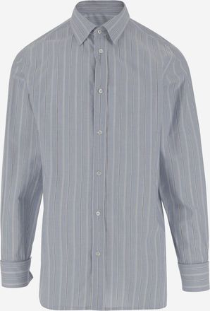 Maison Margiela Light Blue Cotton Shirt