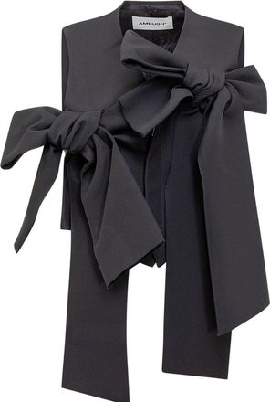 AMBUSH bow-embrllished gilet - Blue