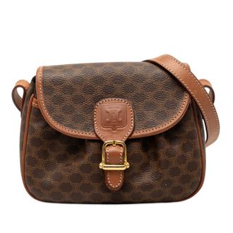 Celine Pre-owned Celine Macadam Coated Canvas Crossbody Ladies IAXUGAXAXD29XMQR