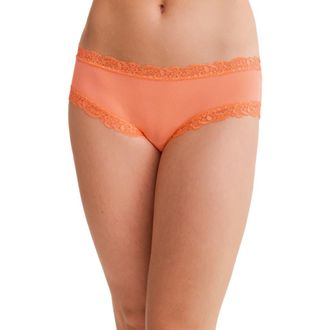 Fleur't Iconic Boyshorts in Papaya Rib at Nordstrom, Size X-Small