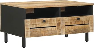 vidaXL Mesa De Caf&eacute; Marr&oacute;n Y Negro 80 X 54 X 40 Cm Vidaxl