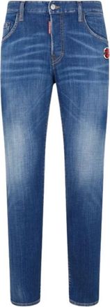 Dsquared2 Washed Skater Broek - Heren - Slim Fit Jeans - Blauw - XL - Katoen - Jeans