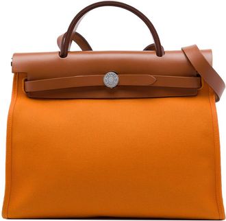 Herm&egrave;s Pre-owned Hermes Toile Herbag Zip 31 Satchel Ladies U21HP42G3OK9H5PS