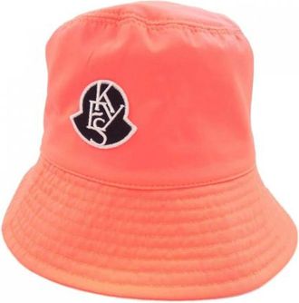 Moncler Pre-owned Accessories, male, Pink, Size: ONE SIZE Pre-owned Bucket Hat