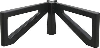 Leisure Mod Imperial Triangle Coffee Table Base in Black