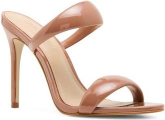 Steve Madden Saturn Slide Sandal in Mocha Patent at Nordstrom, Size 7.5