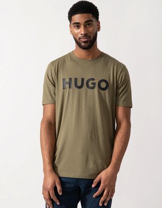 HUGO BOSS Mens HUGO Dulivio Mens T-Shirt - Open Green 389 - Size: 38