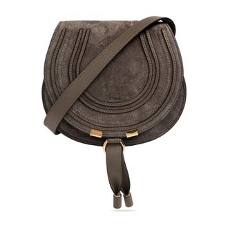 Chlo&eacute; Tassen, Dames, Grijs, ONE Size, Leer, Marcie S Suede Bag