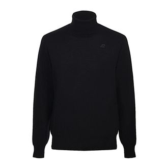 K-Way K-Way, Turtlenecks, male, Black, Size: XL Dolcevita Henry Merino