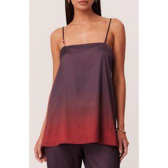 SNDYS Amaya Long Line Ombr&eacute; Top in Plum Ombre at Nordstrom, Size X-Large