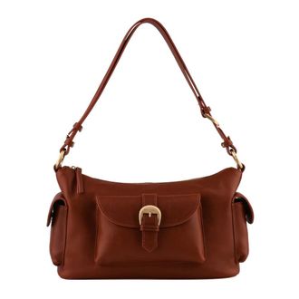 Pourchet Dames, Tassen, Bruin, Maat: ONE Size Leer