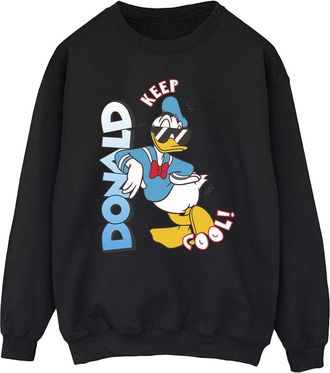 Disney Heren Donald Duck Cool Sweatshirt (Zwart)