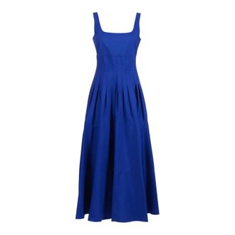 Max Mara Feltre Dress - Dames - Maxi kleedjes - Blauw - XS - Kleedjes