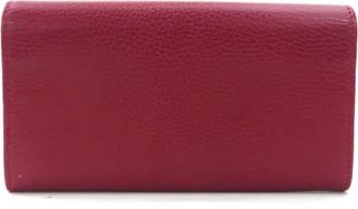 Gucci Pre-owned Wallets, female, Red, Size: ONE SIZE Pre-owned Vintage Leather Wallet