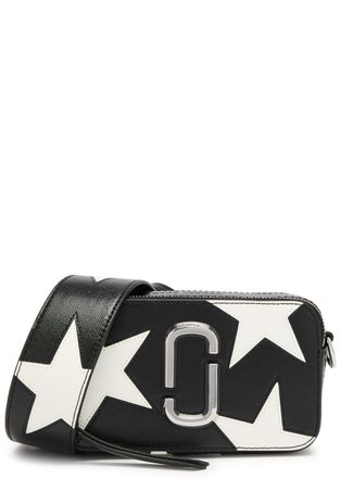 Marc Jacobs The Snapshot Printed Leather Cross-body bag - Black And White - One Size