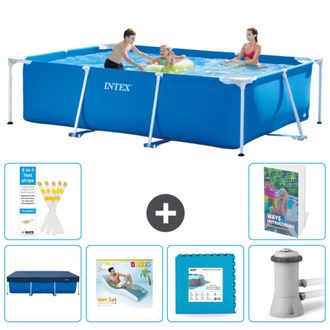 Intex Piscina Con Estructura Rectangular - 300x200x75 Cm - 7-piezas S129
