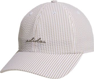 adidas Seersucker Baseball Cap in Wonder Cargo Khaki/Clay Grey at Nordstrom Rack