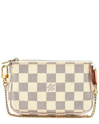 Louis Vuitton White Damier Pochette Accessoires Mini (Authentic Pre-Loved)