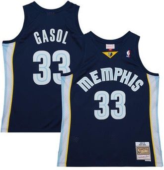 Mitchell & Ness Mens Mitchell & Ness Marc Gasol Navy Memphis Grizzlies 2008/09 Hardwood Classics Swingman Throwback Jersey at Nordstrom, Size Xx-Large