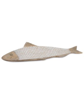 Melrose International Ceramic Etched Fish Tray