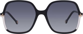 Carolina Herrera Grey Gradient Square Ladies Sunglasses HER 0244/S 03H2/9O 56