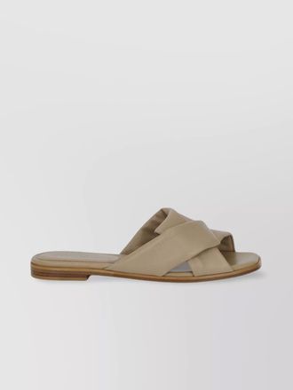 Ferragamo nappa slippers with origami tied band