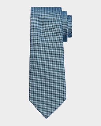 Ermenegildo Zegna Men & apos;s Pindot Silk Tie
