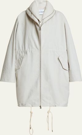 Givenchy Double Zip Shawl-Collar Oversized Jacket