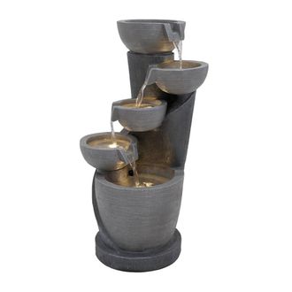 MonsterShop Electric Water Feature - Illusion Lagoon in Grey