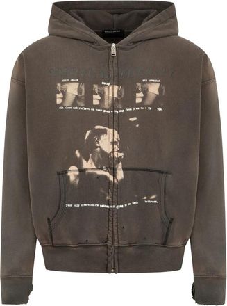 Enfants Riches Deprimes Spiritual Therapy Graphic-print Zip-up Hoodie