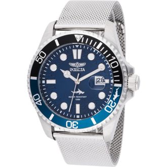 Invicta Pro Diver Quartz Blue Dial Batman Bezel Mens Watch 47173