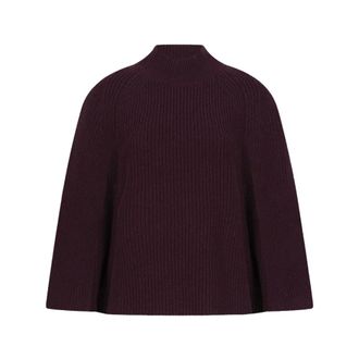 Dante6 Romi Cape Sweater - Dames - Truien - Rood - Maat: XS Wol