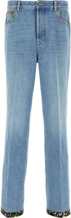 Valentino Garavani Denim Jeans - Heren - Regular Fit Jeans - Blauw - W36 - Denim - Jeans