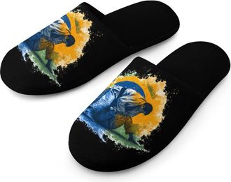 Generic Brazilian Jiu-Jitsu Brazil Mens Slippers Warm Non-Slip Houes Shose Spa Slipper for Home Bedroom