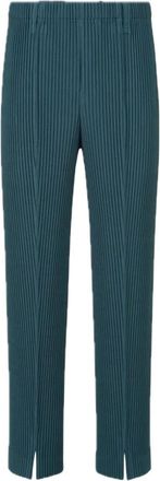 Issey Miyake Tailored Pleats 1 Broek - Heren - Broeken - Blauw - Maat: M Leer