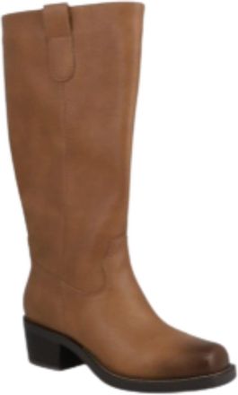 Mia Womens Duston Riding Block Heel Boots In Tan