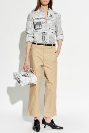 Moschino Shirt With Print, Womens, White