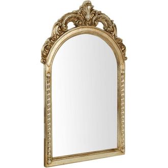 Biscottini International Specchiera Da Parete In Legno Finitura Foglia Argento Antico Made In Italy