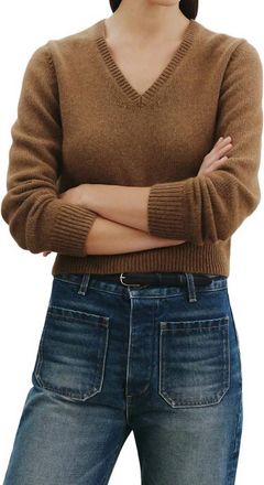 Nili Lotan Everstyn Sweater In Dark Camel