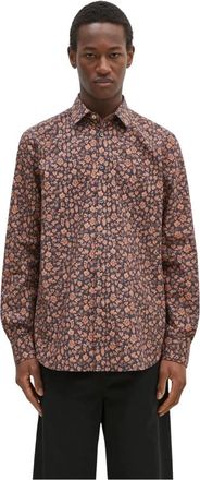Paul Smith Floral Print Katoenen Shirt - Heren - Casual Overhemden - Veelkleurig - 2XL - Katoen - Overhemden